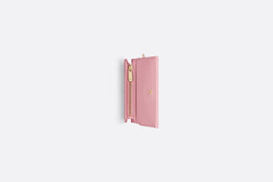 Lady Dior Mini Wallet • Melocoton Pink Cannage Lambskin