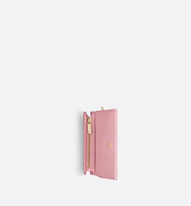 Lady Dior Mini Wallet • Melocoton Pink Cannage Lambskin