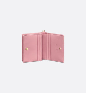 Lady Dior Mini Wallet • Melocoton Pink Cannage Lambskin