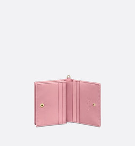 Lady Dior Mini Wallet • Melocoton Pink Cannage Lambskin