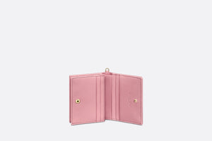 Lady Dior Mini Wallet • Melocoton Pink Cannage Lambskin