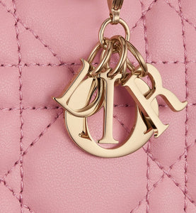 Lady Dior Mini Wallet • Melocoton Pink Cannage Lambskin