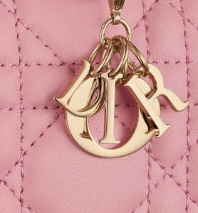 Lady Dior Mini Wallet • Melocoton Pink Cannage Lambskin