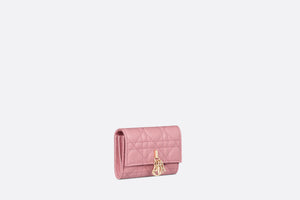 XS Miss Dior Wallet • Melocoton Pink Cannage Lambskin