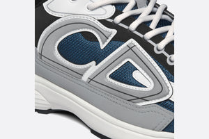 B30 Sneaker • Blue Mesh and White, Gray and Black Technical Fabric