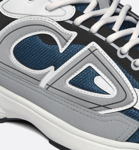B30 Sneaker • Blue Mesh and White, Gray and Black Technical Fabric