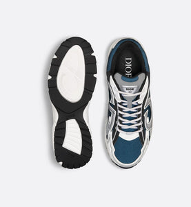 B30 Sneaker • Blue Mesh and White, Gray and Black Technical Fabric