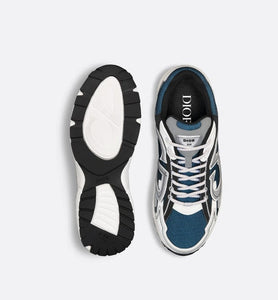 B30 Sneaker • Blue Mesh and White, Gray and Black Technical Fabric