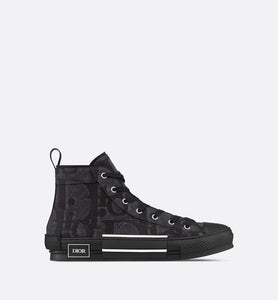 B23 High-Top Sneaker • Black Maxi Dior Oblique Jacquard
