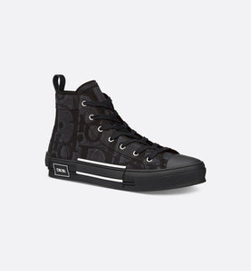 B23 High-Top Sneaker • Black Maxi Dior Oblique Jacquard