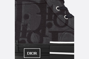 B23 High-Top Sneaker • Black Maxi Dior Oblique Jacquard