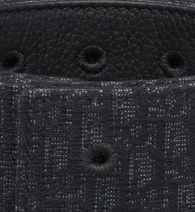 Reversible Belt Strap • Black Micro Dior Oblique Jacquard and Black Grained Calfskin, 35 MM