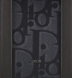 East-West Tote Bag • Black Maxi Dior Oblique Jacquard