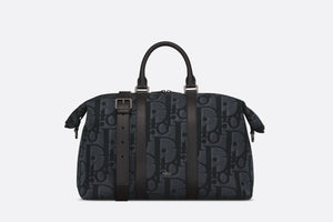 Weekender 40 Bag • Black Maxi Dior Oblique Jacquard
