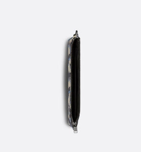 A5 Pouch • Beige and Black Maxi Dior Oblique Jacquard
