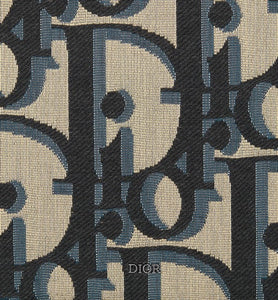 A5 Pouch • Beige and Black Maxi Dior Oblique Jacquard