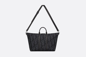 Weekender 40 Bag • Black Maxi Dior Oblique Jacquard