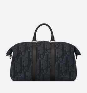 Weekender 40 Bag • Black Maxi Dior Oblique Jacquard