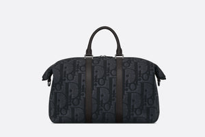 Weekender 40 Bag • Black Maxi Dior Oblique Jacquard