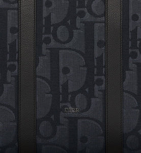 Weekender 40 Bag • Black Maxi Dior Oblique Jacquard