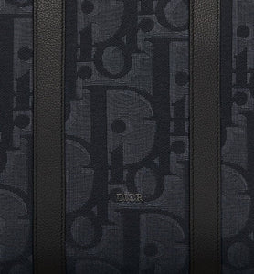Weekender 40 Bag • Black Maxi Dior Oblique Jacquard