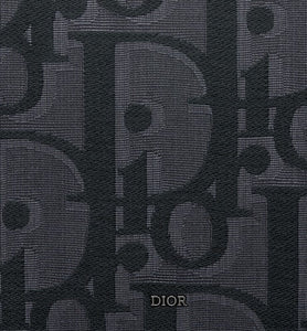 A5 Pouch • Black Maxi Dior Oblique Jacquard