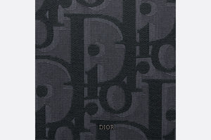 A5 Pouch • Black Maxi Dior Oblique Jacquard