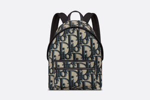 Rider Backpack • Beige and Black Maxi Dior Oblique Jacquard