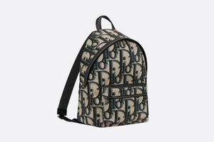 Rider Backpack • Beige and Black Maxi Dior Oblique Jacquard