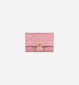 XS Miss Dior Wallet • Melocoton Pink Cannage Lambskin