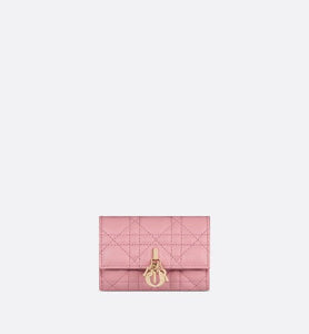 XS Miss Dior Wallet • Melocoton Pink Cannage Lambskin