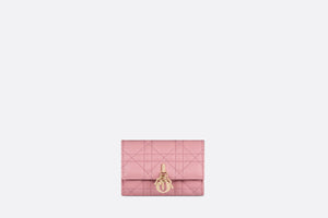 XS Miss Dior Wallet • Melocoton Pink Cannage Lambskin
