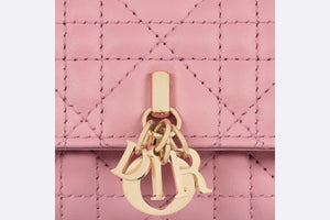 XS Miss Dior Wallet • Melocoton Pink Cannage Lambskin