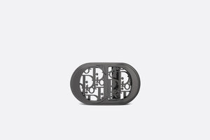 CD Icon Dior Oblique Cosmo Belt Buckle • Ruthenium-Finish Brass, 35 MM