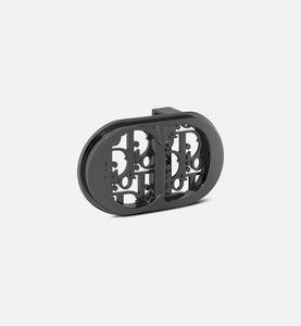 CD Icon Dior Oblique Cosmo Belt Buckle • Ruthenium-Finish Brass, 35 MM