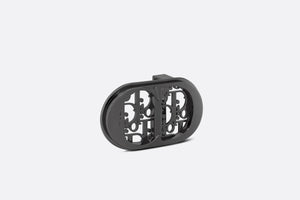 CD Icon Dior Oblique Cosmo Belt Buckle • Ruthenium-Finish Brass, 35 MM