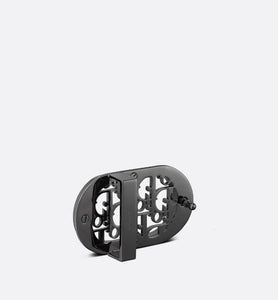 CD Icon Dior Oblique Cosmo Belt Buckle • Ruthenium-Finish Brass, 35 MM