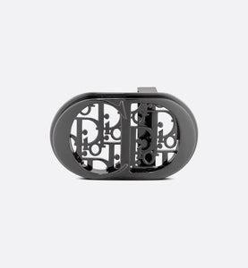 CD Icon Dior Oblique Cosmo Belt Buckle • Ruthenium-Finish Brass, 35 MM