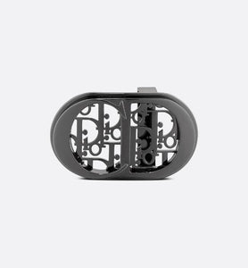 CD Icon Dior Oblique Cosmo Belt Buckle • Ruthenium-Finish Brass, 35 MM