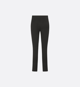 Fitted Pants • Black Stretch Cotton Gabardine