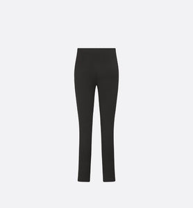 Fitted Pants • Black Stretch Cotton Gabardine