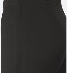 Fitted Pants • Black Stretch Cotton Gabardine