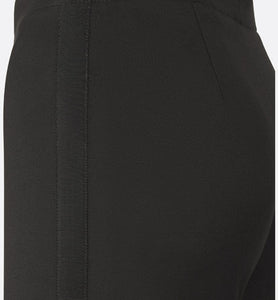Fitted Pants • Black Stretch Cotton Gabardine