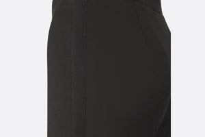 Fitted Pants • Black Stretch Cotton Gabardine
