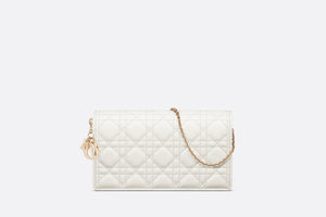 Lady Dior Pouch • Latte Cannage Lambskin