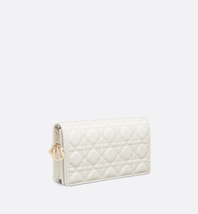 Lady Dior Pouch • Latte Cannage Lambskin