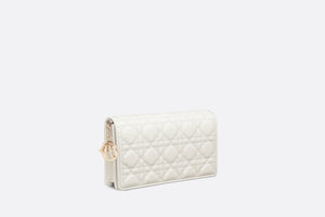Lady Dior Pouch • Latte Cannage Lambskin