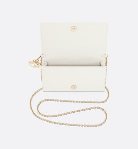 Lady Dior Pouch • Latte Cannage Lambskin
