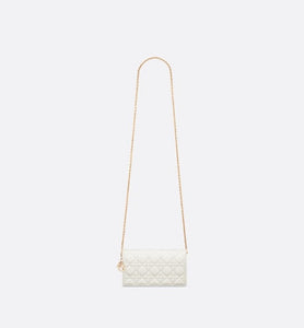 Lady Dior Pouch • Latte Cannage Lambskin