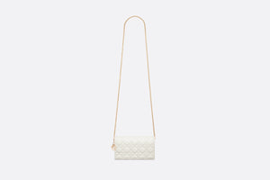 Lady Dior Pouch • Latte Cannage Lambskin